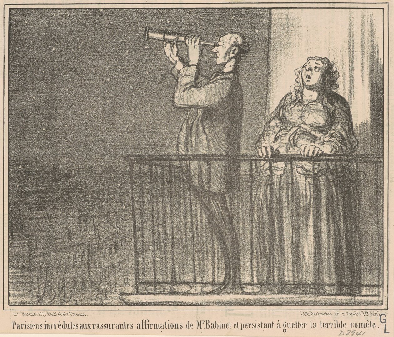 Ongelovige Parijzenaars door Honoré Daumier