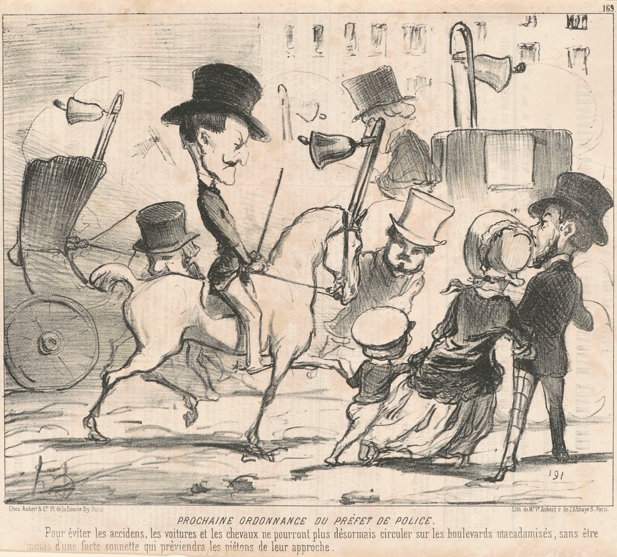 Volgende Verordening van de Prefect van Politie door Honoré Daumier