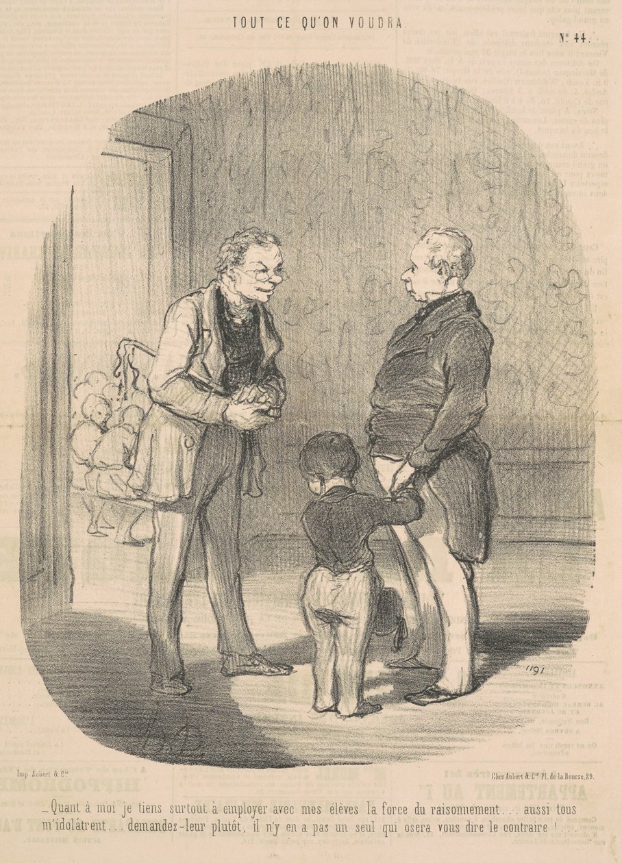 Wat mij betreft, ik wil... de kracht van het redeneren gebruiken door Honoré Daumier
