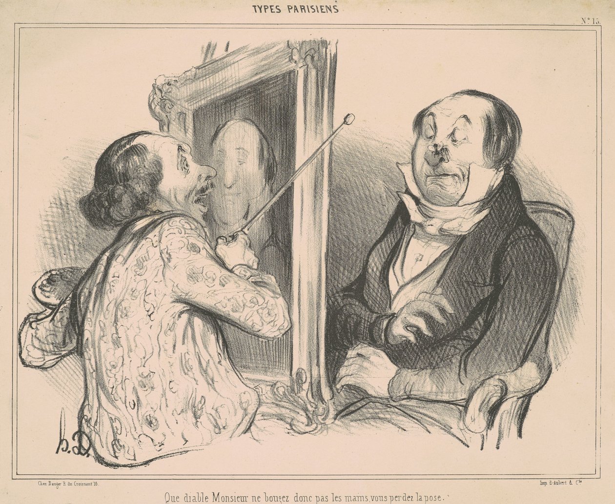 Wat de duivel, meneer, beweeg toch niet... door Honoré Daumier