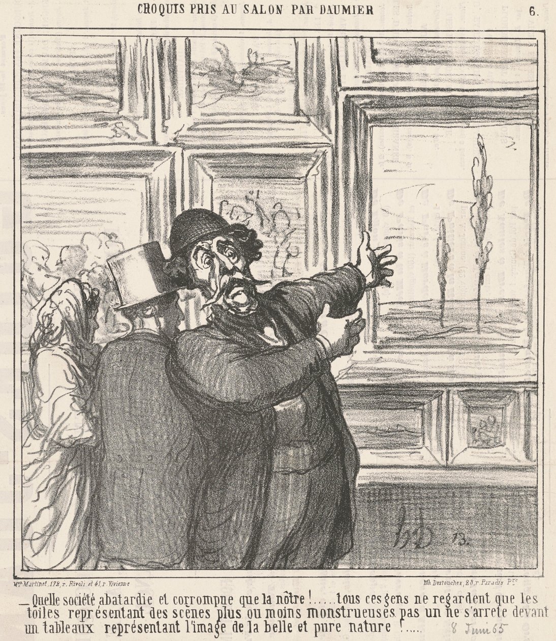 Wat een gedegenereerde en corrupte samenleving... door Honoré Daumier