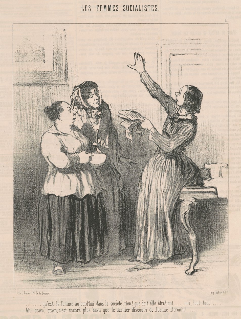 Wat is de vrouw vandaag in de samenleving... door Honoré Daumier
