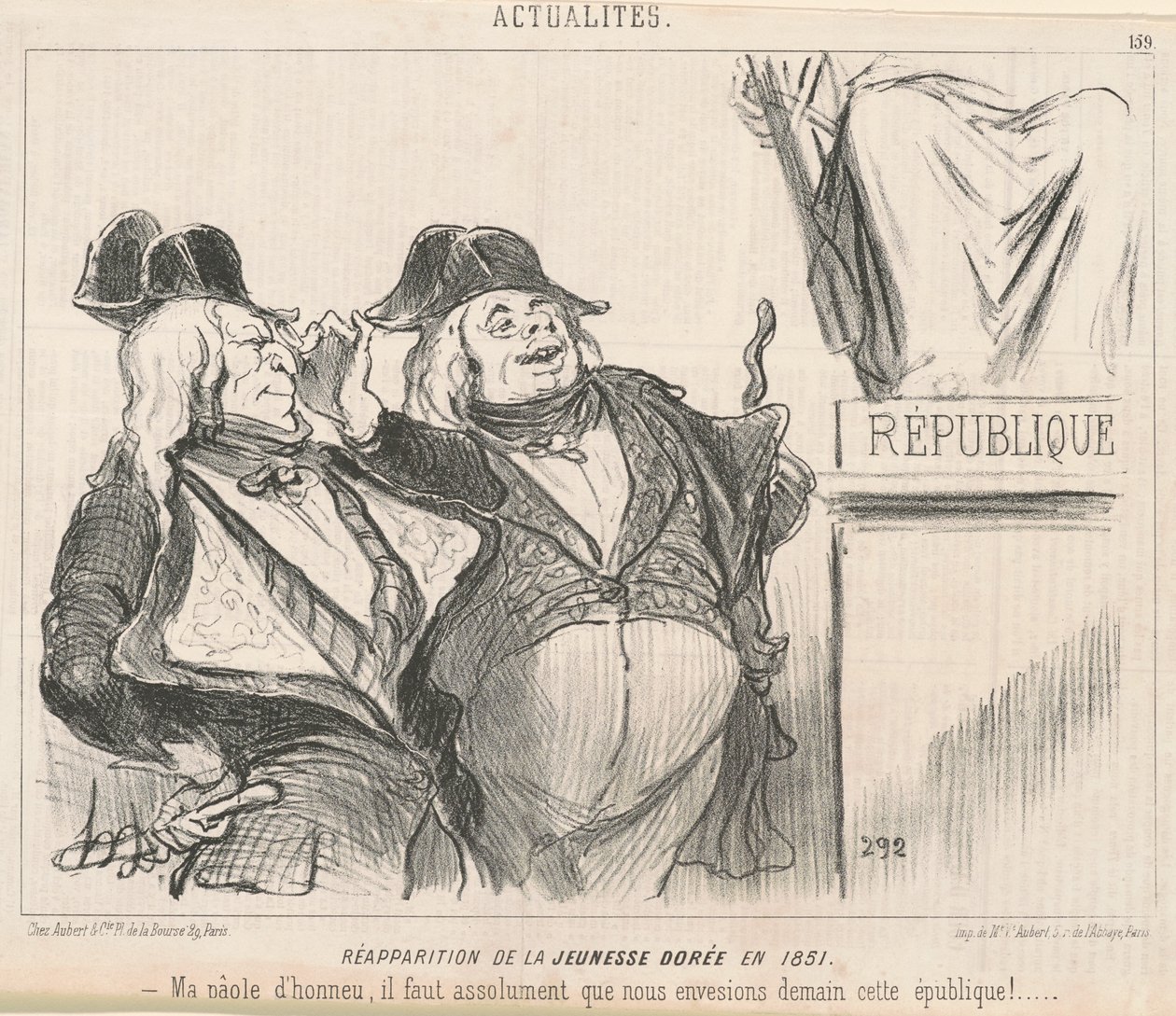 Heropkomst van de gouden jeugd in 1851 door Honoré Daumier