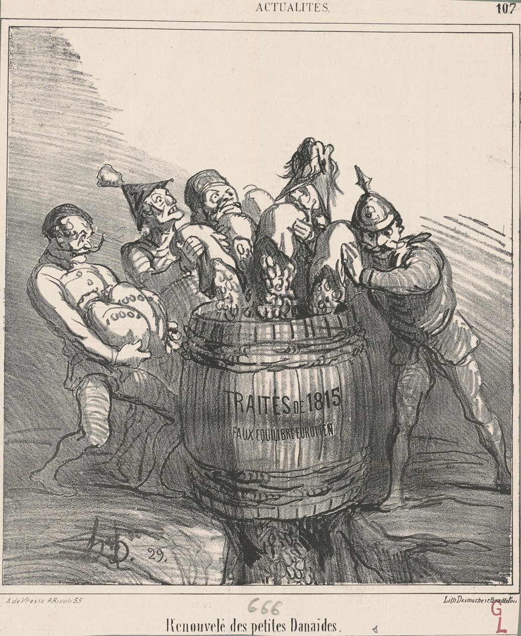 Renouvelé des petites Danaides door Honoré Daumier