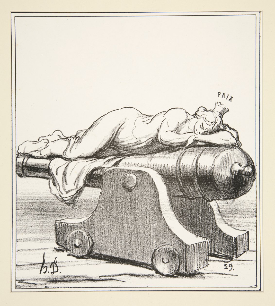 Renouvele de Turenne, uit Actualites door Honoré Daumier