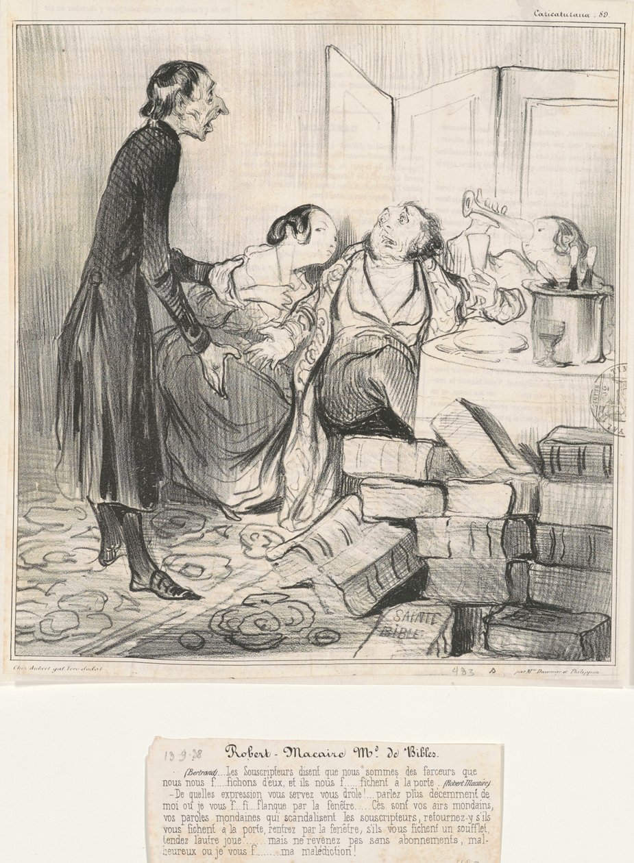 Robert Macaire Md de Bibles door Honoré Daumier