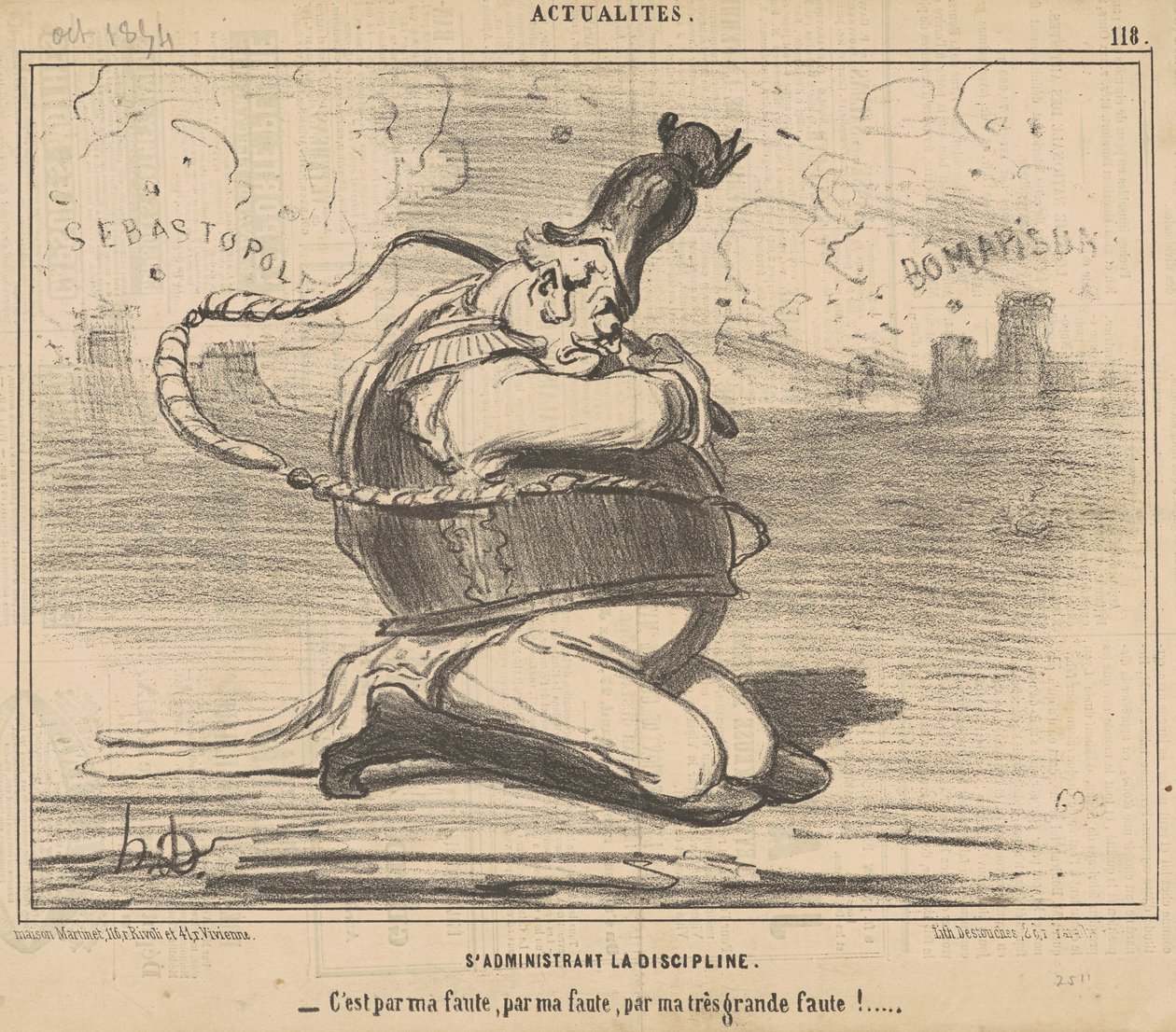 Zichzelf discipline toedienen... door Honoré Daumier