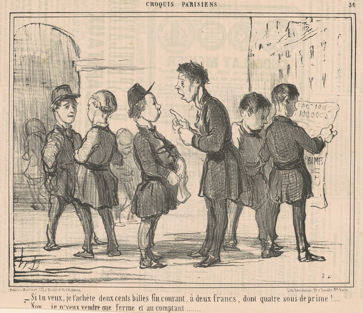 Als je wilt, koop ik je tweehonderd knikkers... door Honoré Daumier