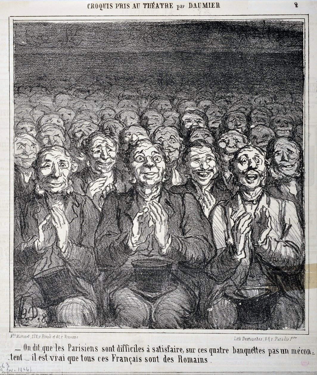Sketch genomen in het theater: 