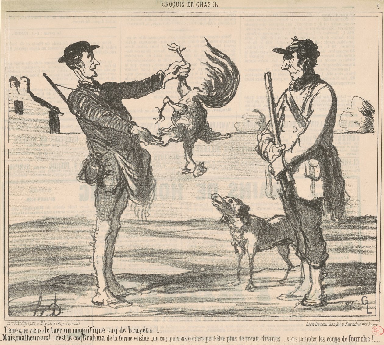 Tenez, ik heb net een prachtige ... door Honoré Daumier