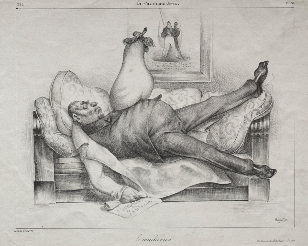 De Nachtmerrie door Honoré Daumier