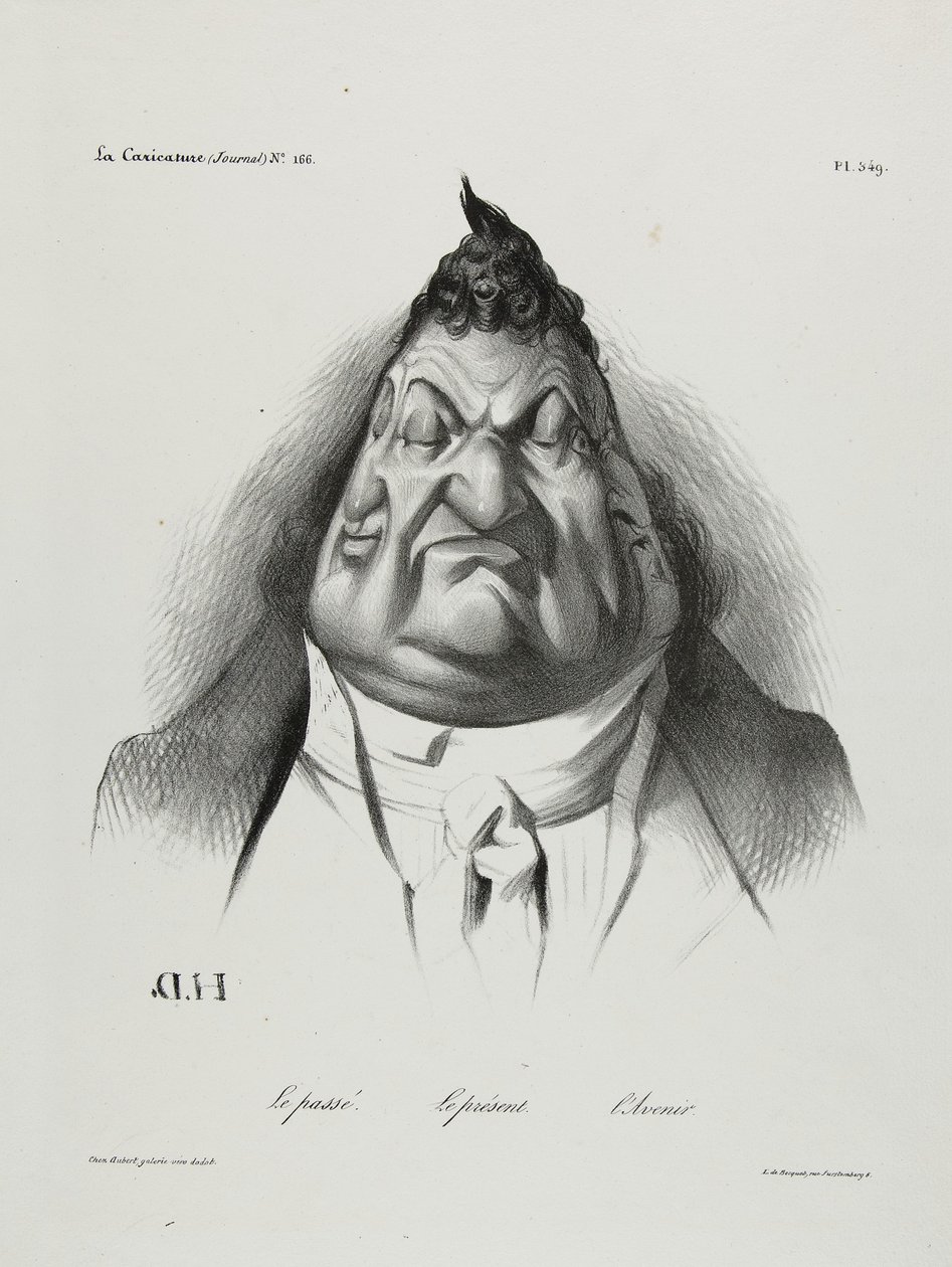 Het verleden, het heden, de toekomst, plaat 349, 1834 door Honoré Daumier