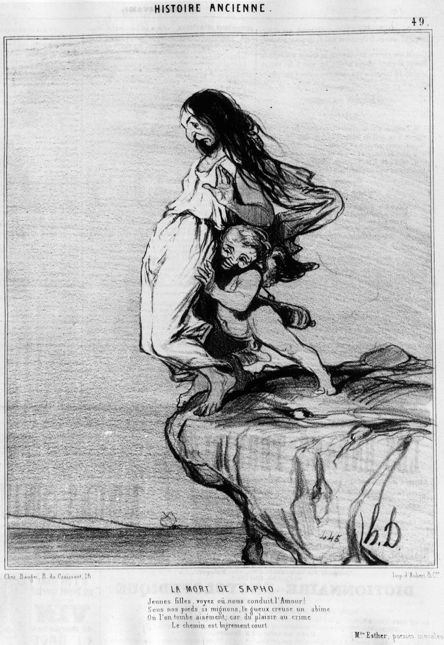 De dood van Sapho (Sappho). 