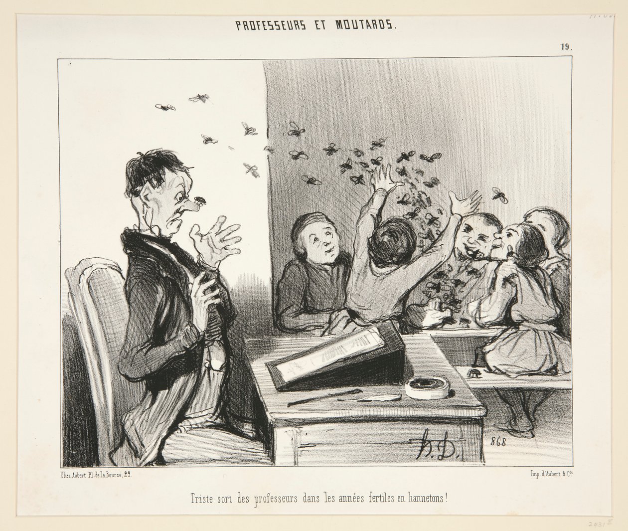 Triste sort des professeurs? - #19 pf Professeurs et Moutards door Honoré Daumier