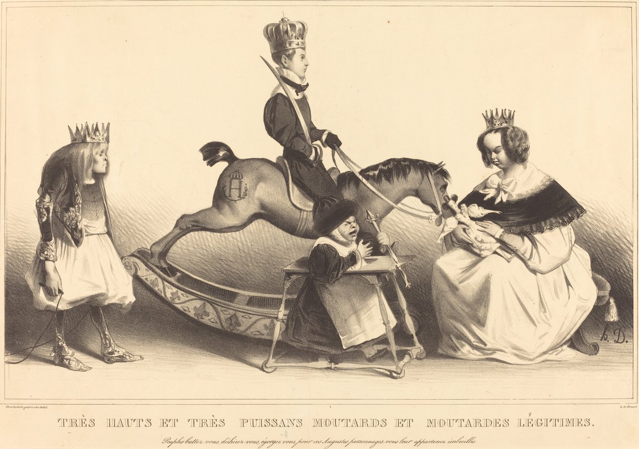 Zeer hoge en zeer machtige mosterdzaadjes en mosterdzaadjes legitiem door Honoré Daumier