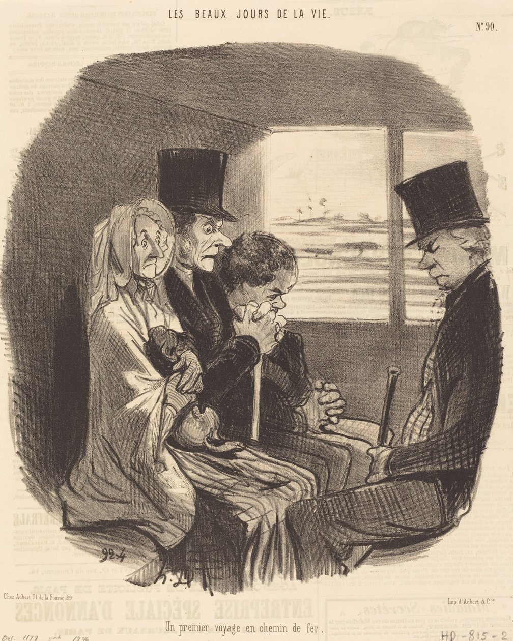 Een eerste treinreis door Honoré Daumier