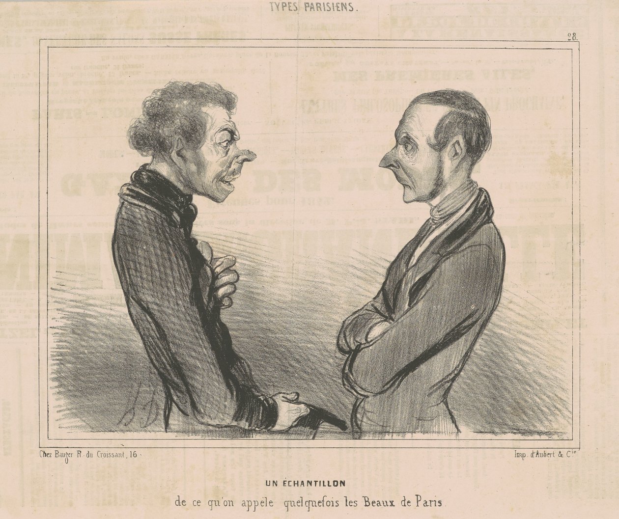 Een voorbeeld van wat men noemt...de schoonheden van Parijs door Honoré Daumier