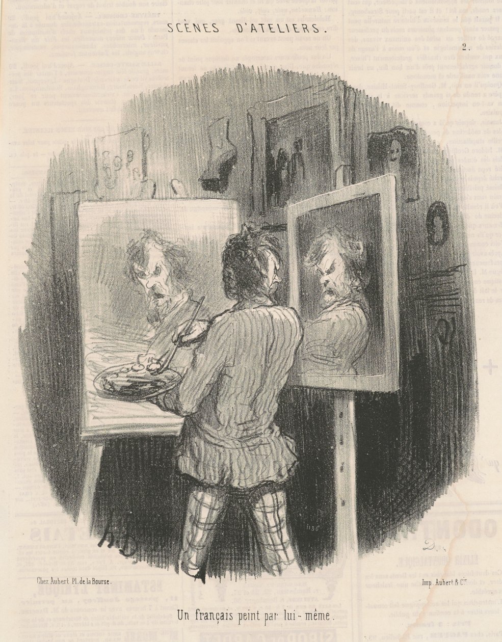 Een Fransman geschilderd door zichzelf door Honoré Daumier