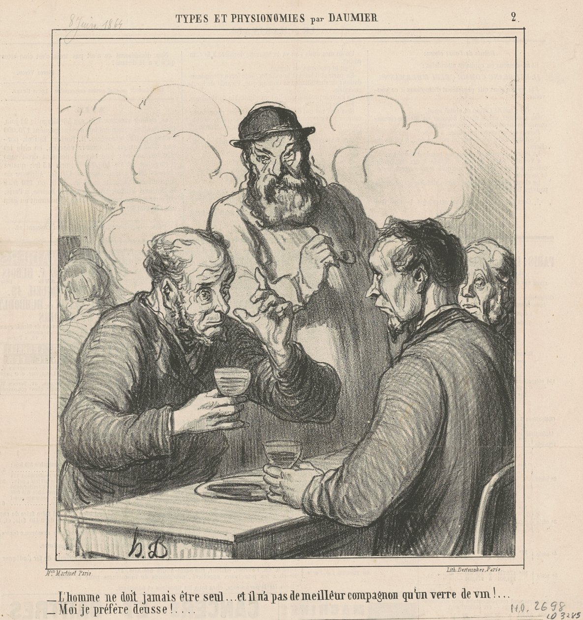 Een filosoof door Honoré Daumier