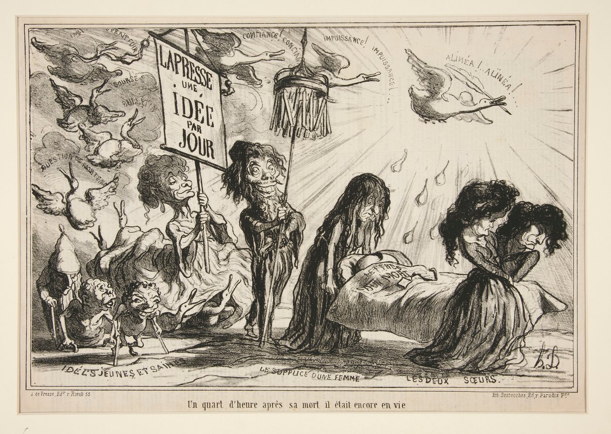Een kwart d door Honoré Daumier