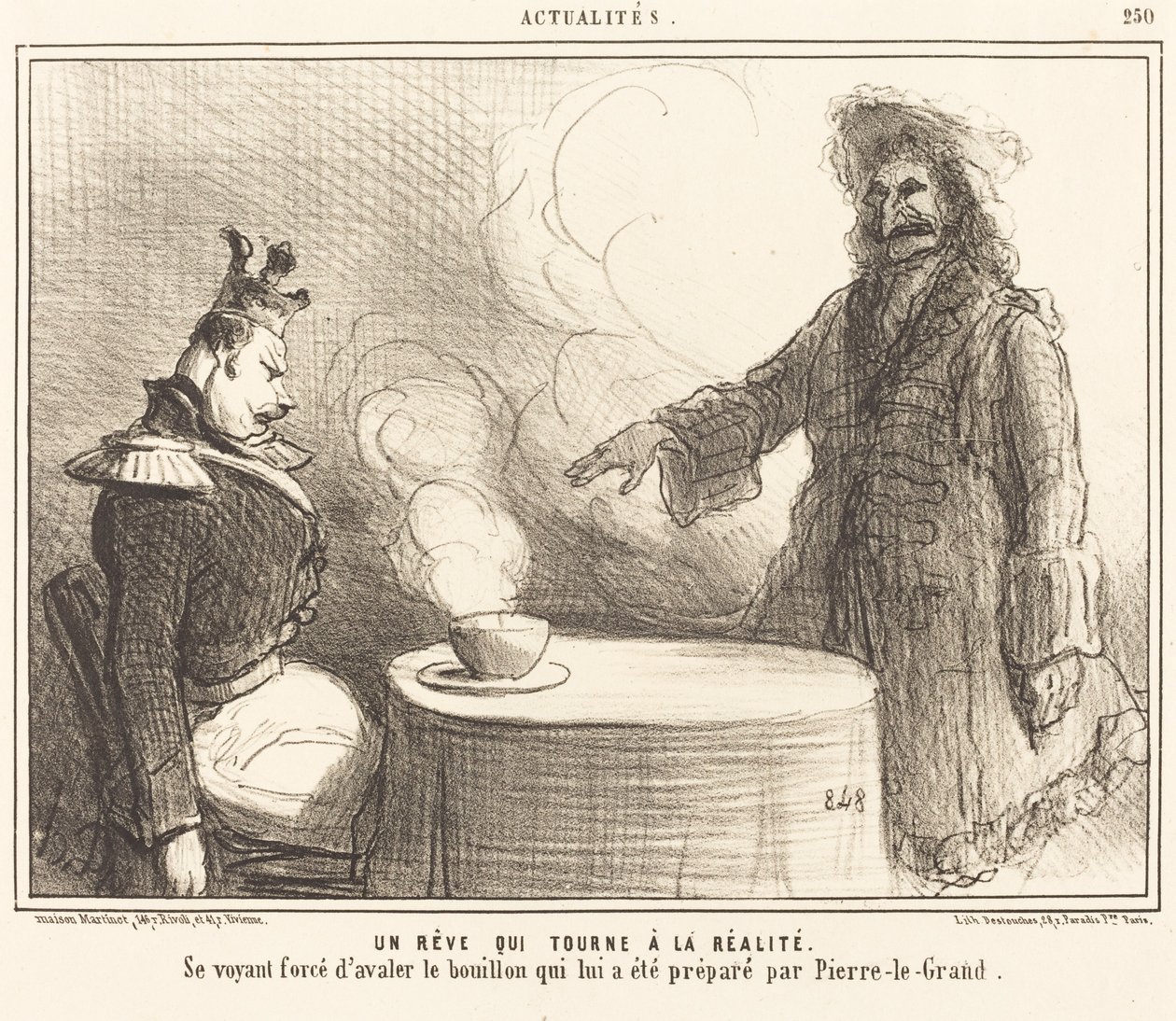 Een droom die werkelijkheid wordt door Honoré Daumier