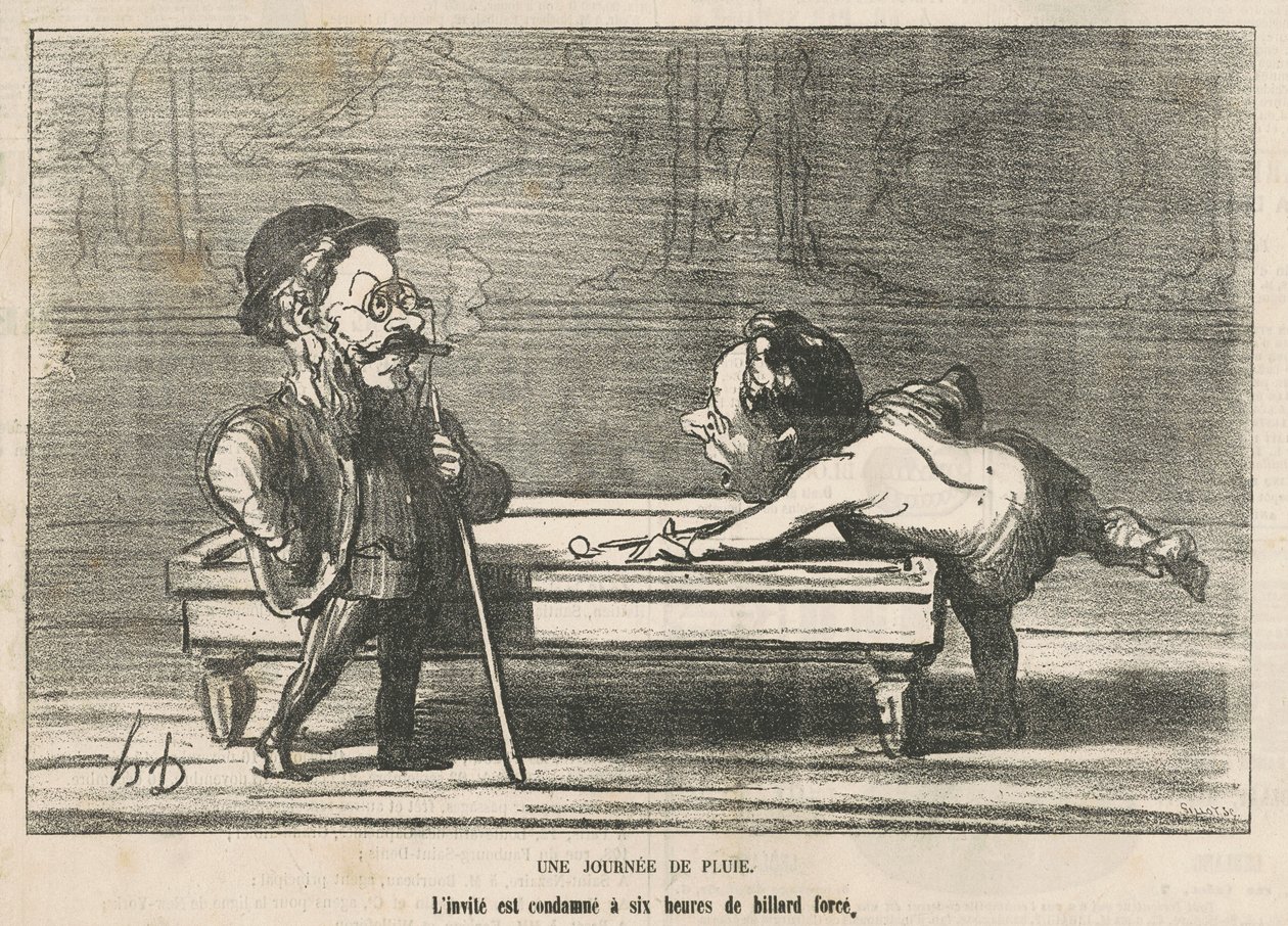 Een regenachtige dag door Honoré Daumier