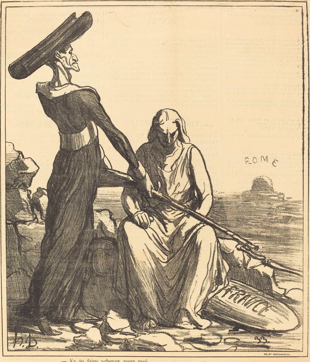 Ga voor mij afgemaakt worden door Honoré Daumier