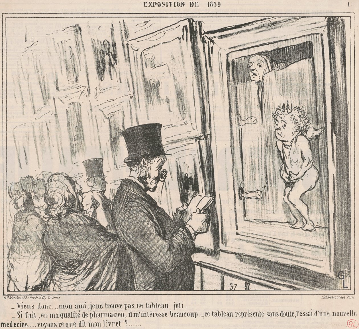 Kom dan ..., mijn vriend, ik kan niet vinden ... door Honoré Daumier