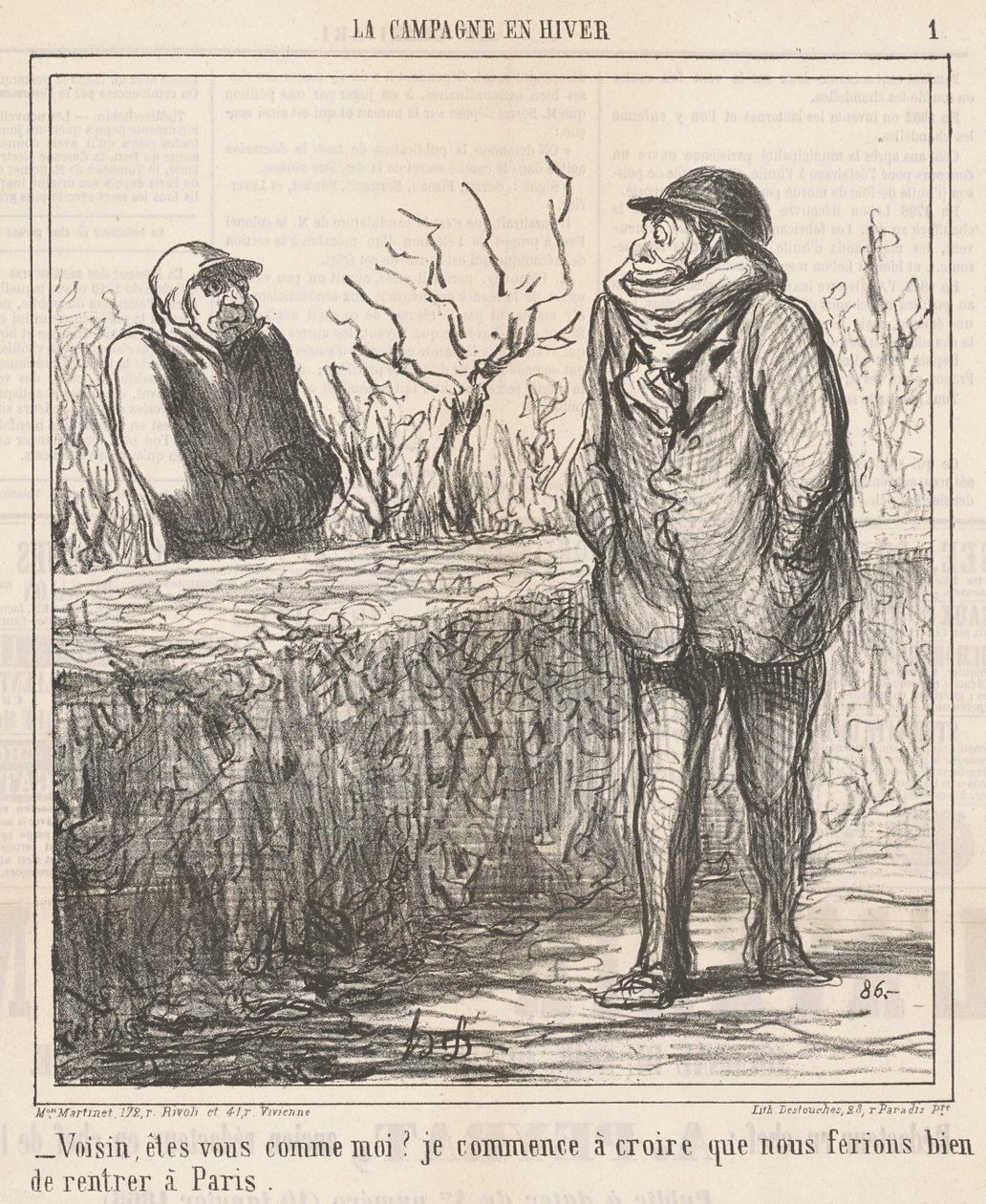 Buurt, ben je zoals ik?... door Honoré Daumier