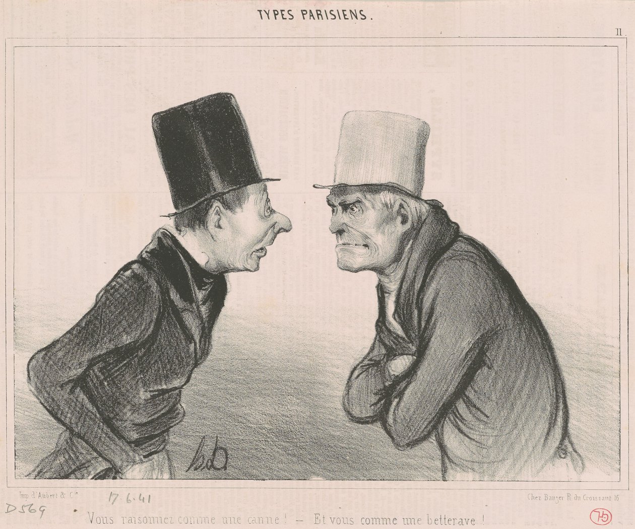 U redeneert als een stok! door Honoré Daumier