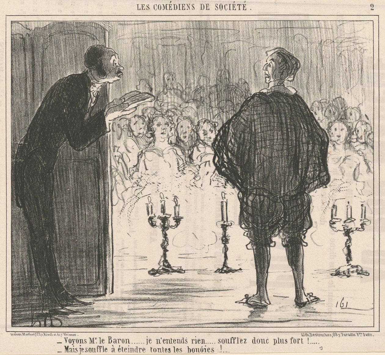 Laten we zien, meneer de Baron... door Honoré Daumier