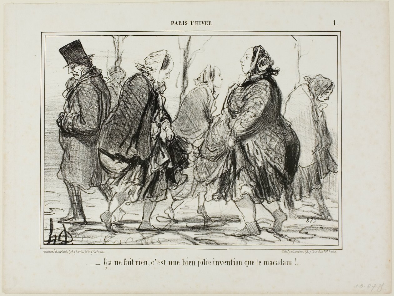 "Dat is heel goed... is asfalt geen geweldige uitvinding", plaat 1 uit Paris L