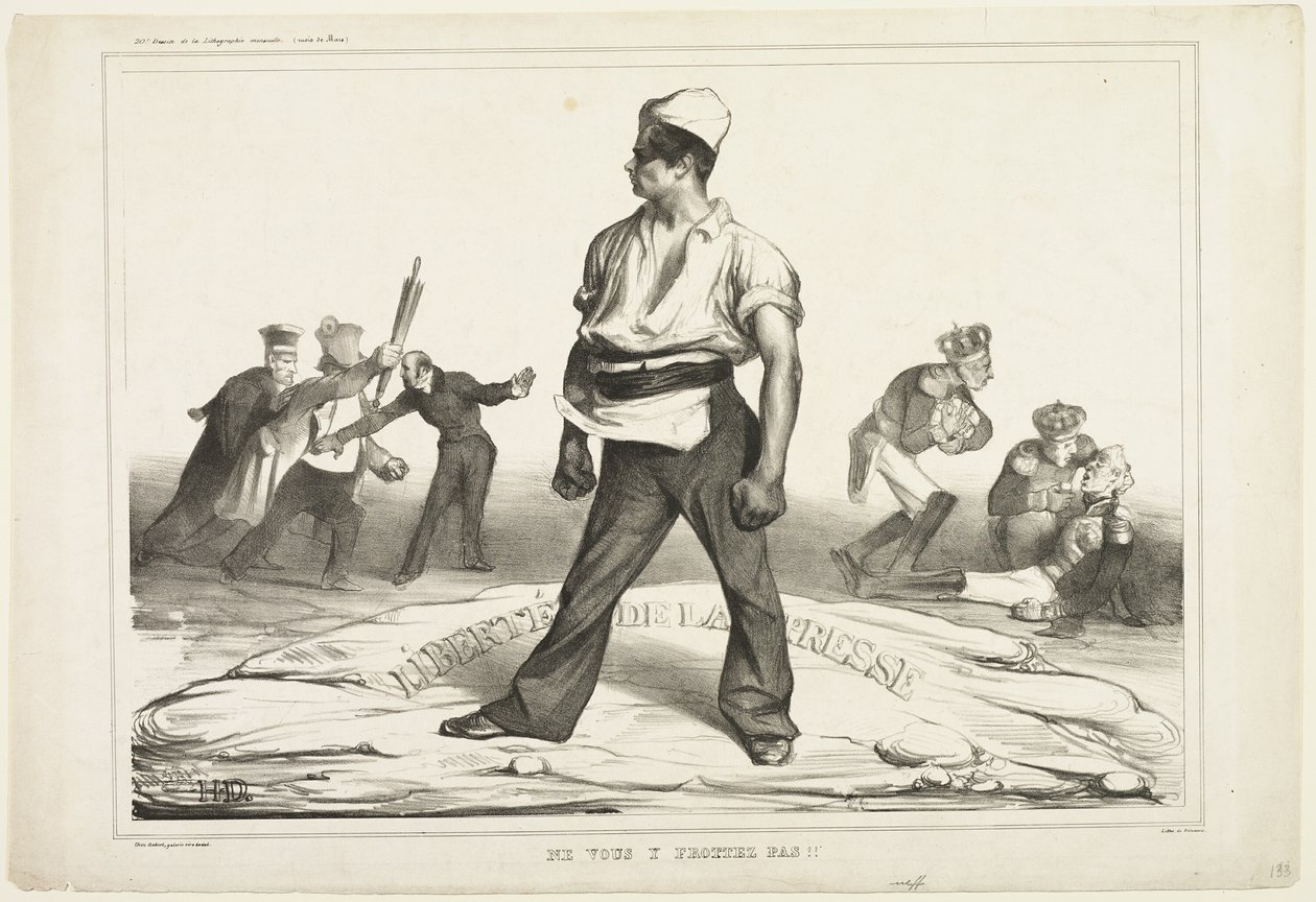 Bemoei je er niet mee, plaat 20 door Honoré Victorin Daumier