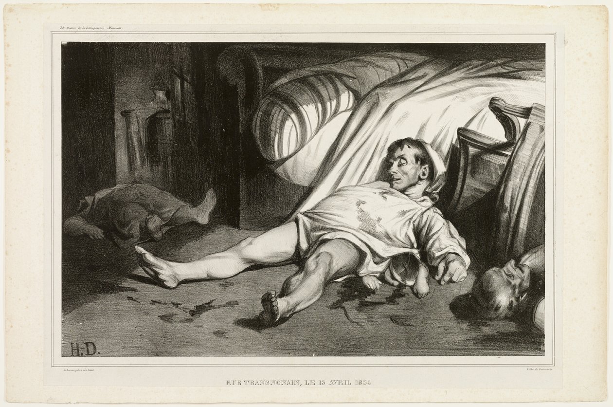 Rue Transnonain, op 15 april 1834, 2 oktober 1834, plaat 24 van L