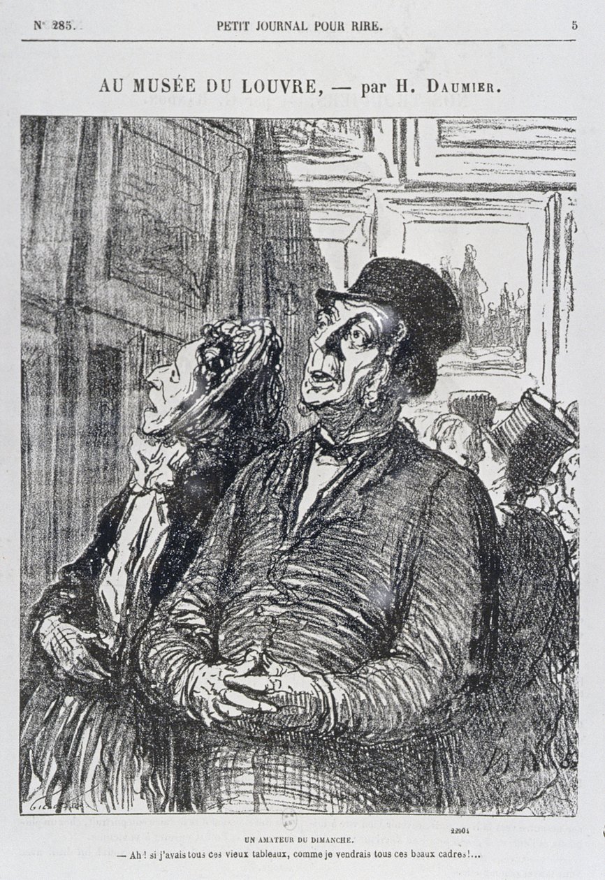 In het Louvre, een Zondag Amateur, uit 