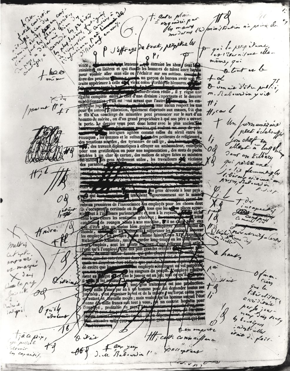 Pagina uit een van Balzac