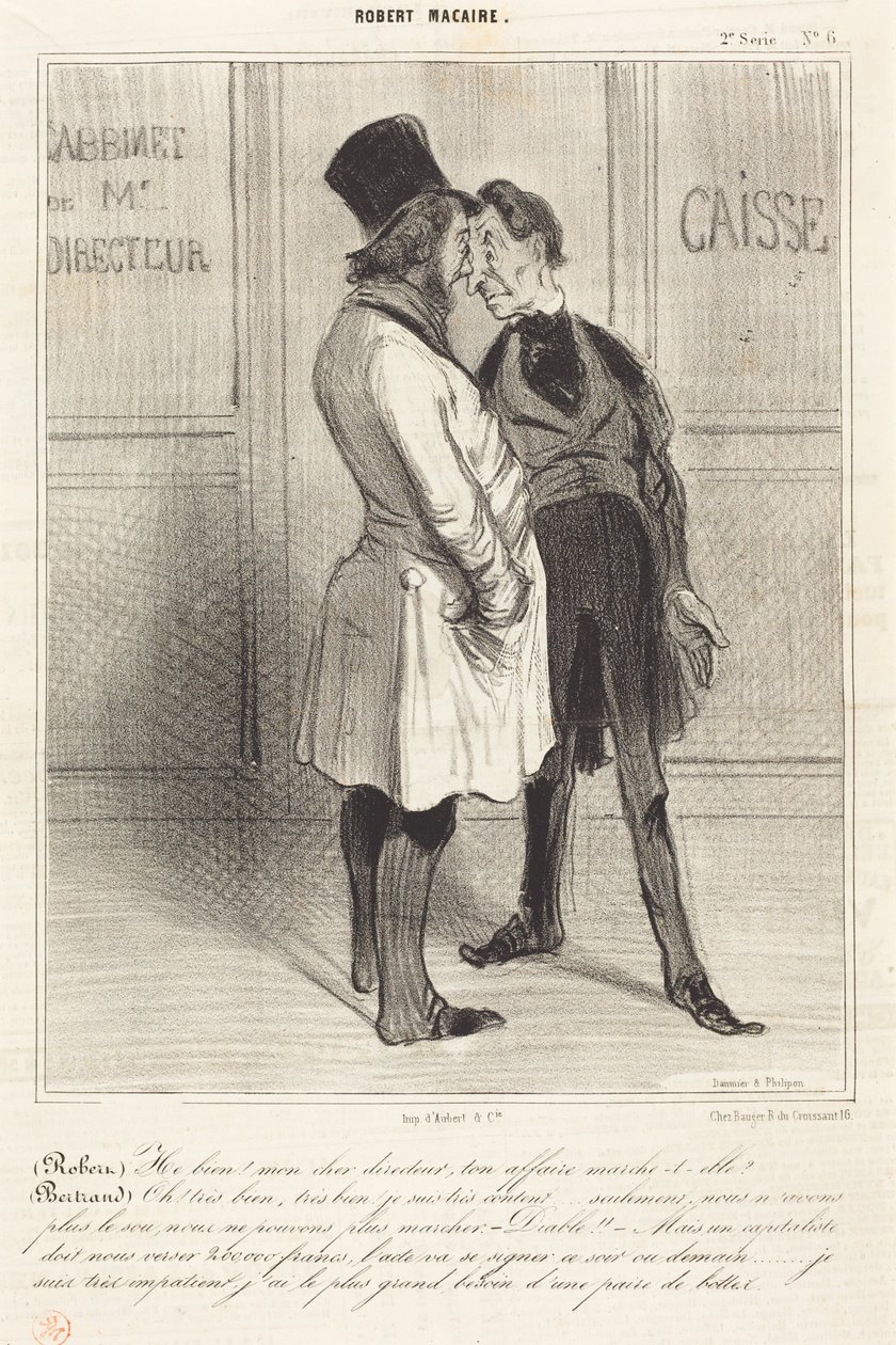 (Robert) Nou, mijn beste directeur... door Honoré Daumier