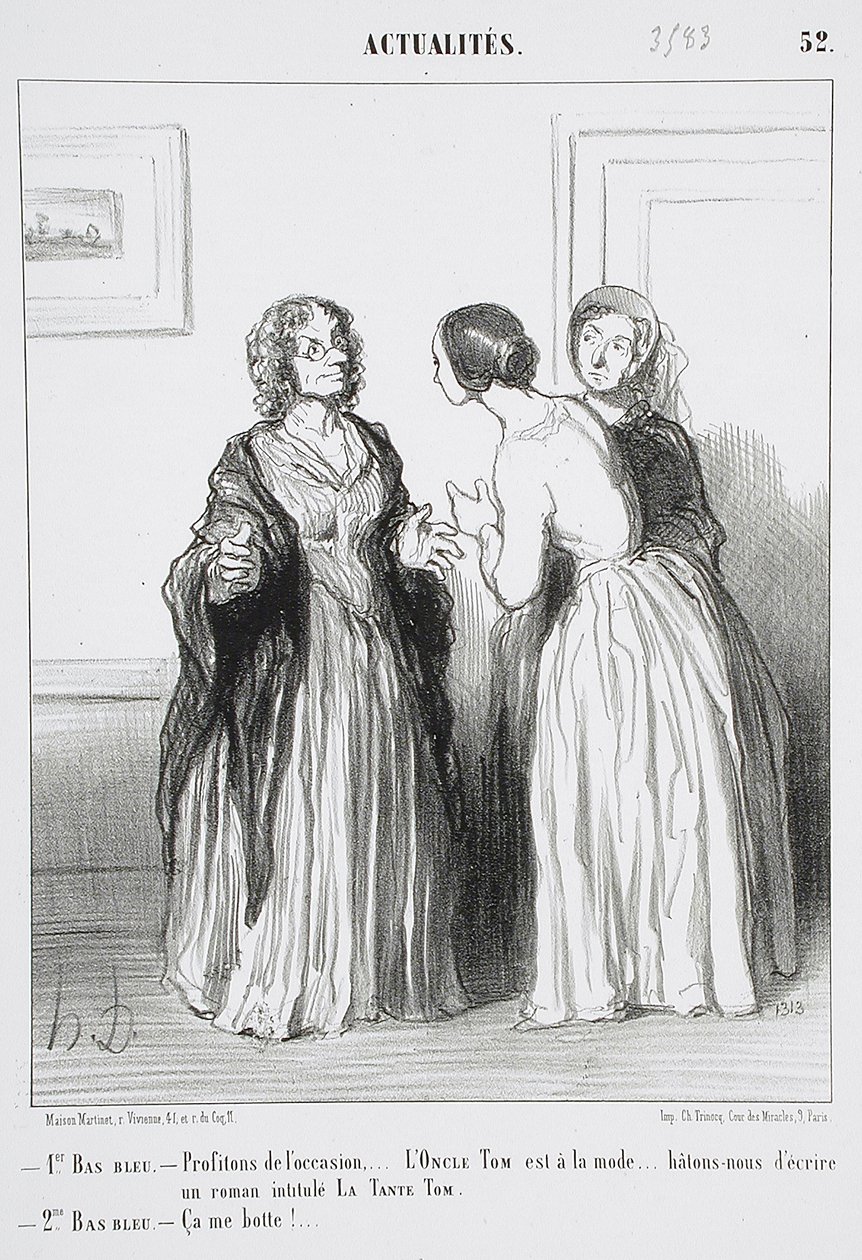 1e blauwkous - Laten we van de gelegenheid gebruikmaken... door Honoré Daumier