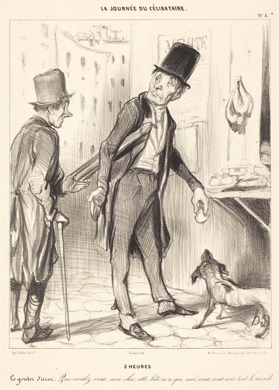 2 uur door Honoré Daumier