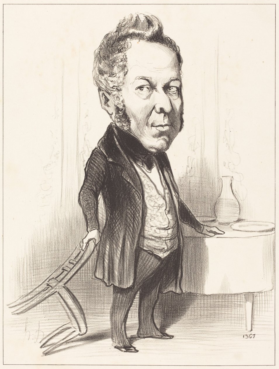 A.P.F. Deslongrais door Honoré Daumier