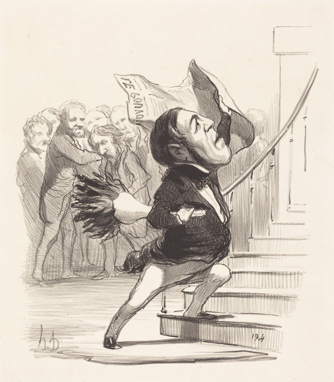 A. Granier de Cassagnac door Honoré Daumier