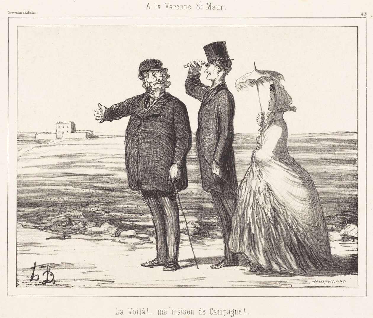 In La Varenne Saint-Maur door Honoré Daumier