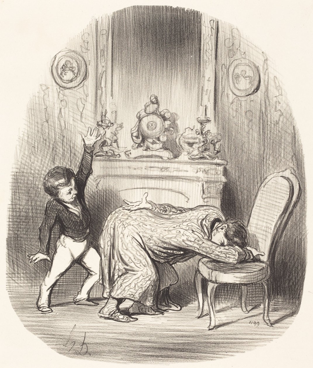 Naar het voorbeeld van Hendrik IV door Honoré Daumier