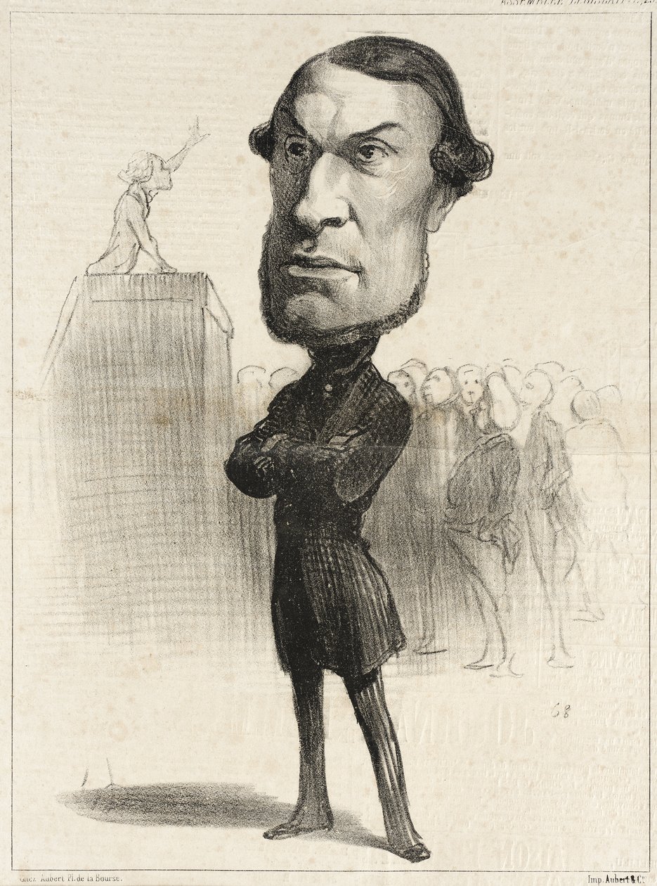 Achille Fould door Honoré Daumier