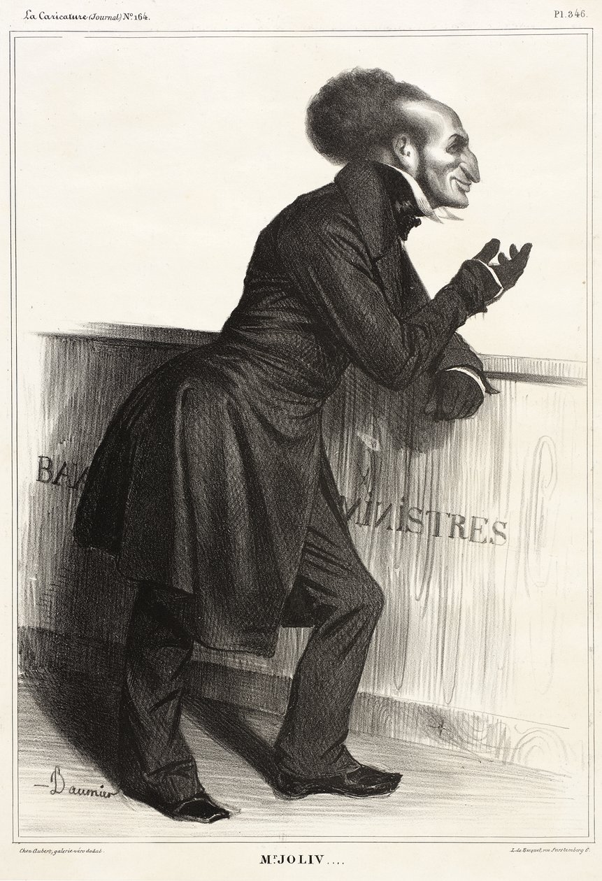 Adolphe Jollivet door Honoré Daumier