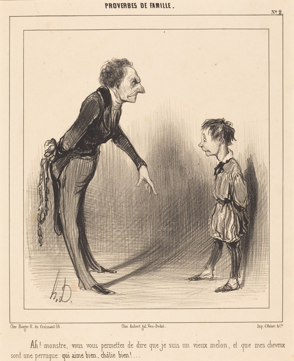 Ach! Monster, u permitteert zich... door Honoré Daumier