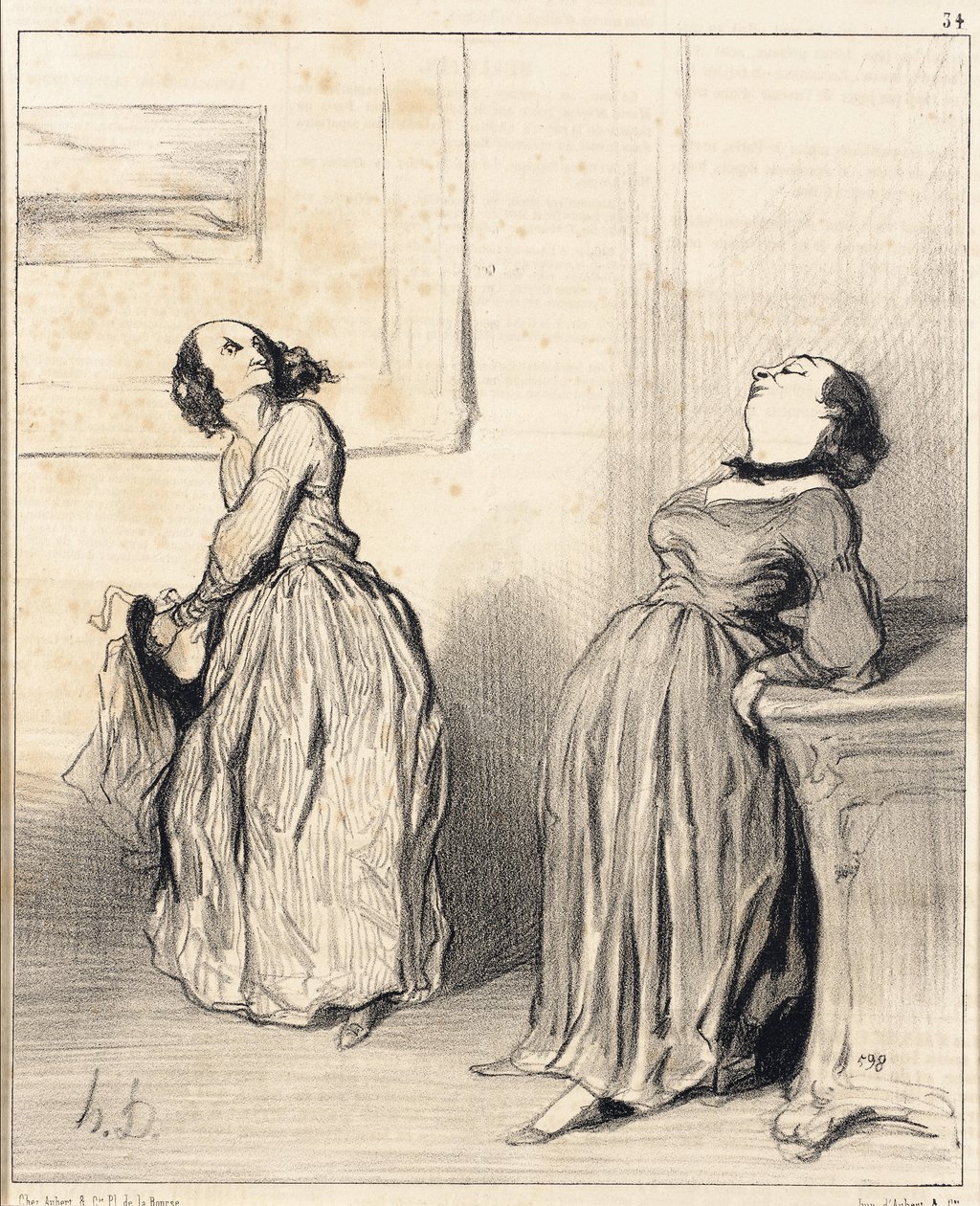 Ah! Vindt u dat mijn laatste roman niet helemaal... door Honoré Daumier