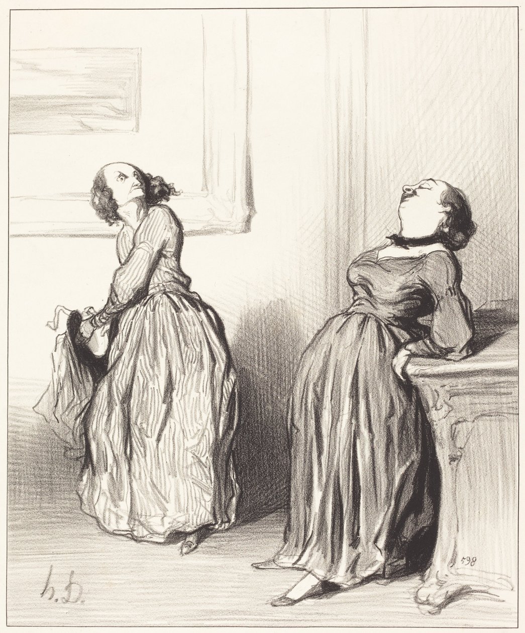 Ach, u vindt dat mijn laatste roman niet helemaal... door Honoré Daumier