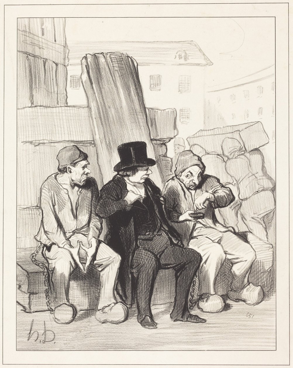 Dus, mijn vriend, hij is tweeëntwintig jaar oud... door Honoré Daumier