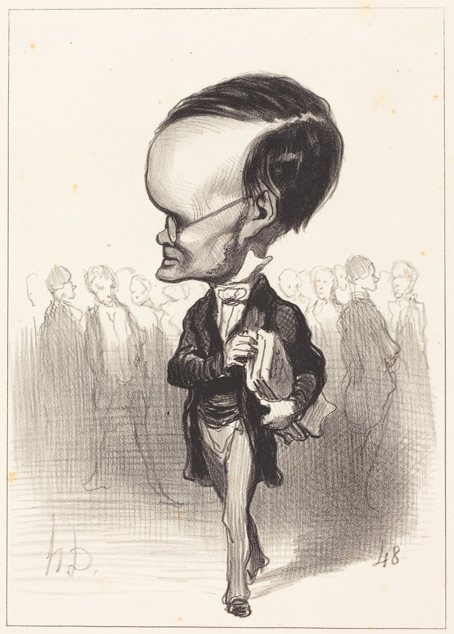 Arm. Jacques Lherbette door Honoré Daumier